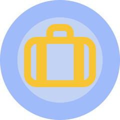 Obraz premium Summer suitcase, illustration, vector on white background.