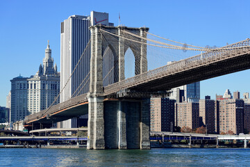 Fototapeta na wymiar Brooklyn Bridge, Manhattan, New York City, New York, USA, Nordamerika