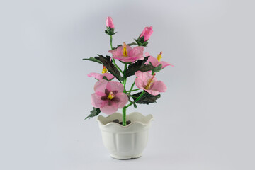 Indonesian home made imitation flower made from papper and plastic