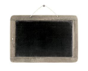 Old Vintage Blackboard isolated