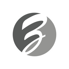 Letter B logo design. Abstract B logo design