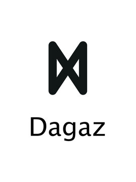Dagaz Runes. Complete collection of Rune alphabet, futhark. Writing ancient Germans. Vector Mystical symbols. 
Esoteric, occult, magic illustration for Tattoos.
