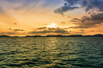 sunset over the sea, Phuket.