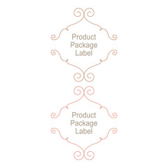 Vintage Product Package Labels Set isolated On White