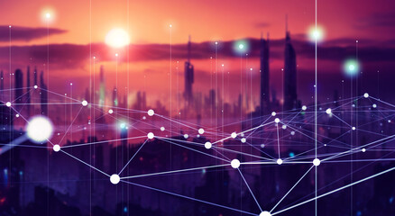 近未来都市と通信ネットワーク