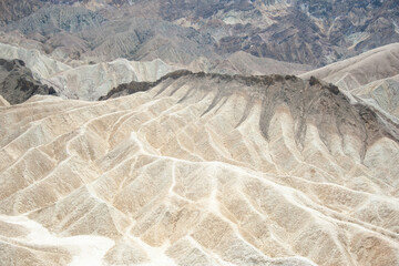 Zabriskie point in california in death valley