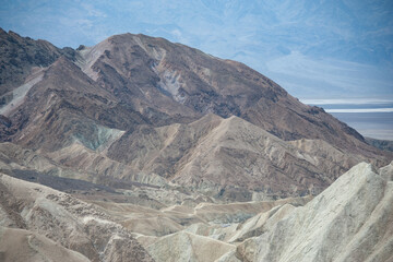 Zabriskie point in california in death valley