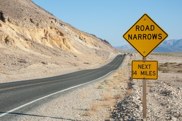 Zabriskie point in california in death valley
