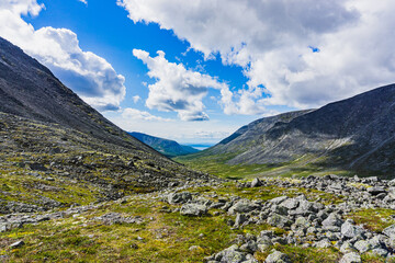 Mountains Apatite. Ski resort- Arctic region of Russia is a popular hiking trail