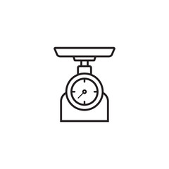 weighing vector icon