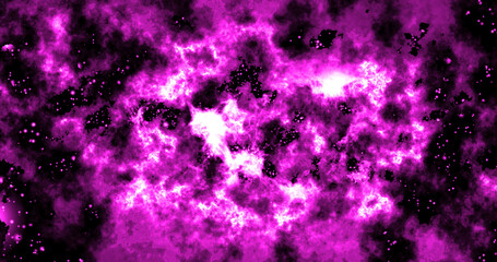 Space background with realistic nebula and shining stars. Outer space shows the beauty of space exploration.  Infinite space background with nebulas and stars.