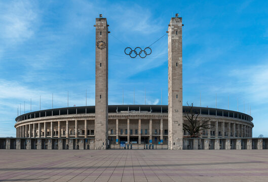 Frontal view on Olympiastadium in Berlin