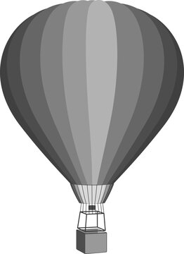 Vintage Hot Air Balloon. PNG illustration