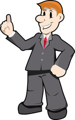 business man Character Illustration Vector Businessman Character Model