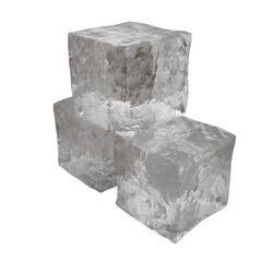 Realistic ice cubes.