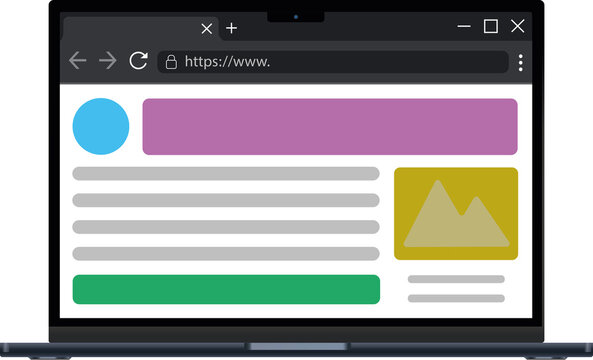 ultrathin computer displaying a secure web page https