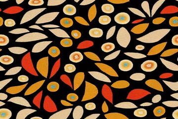 Fototapeta na wymiar Carpet ethnic pattern art. Ikat ethnic seamless pattern in tribal. Design for background, wallpaper, illustration, fabric, clothing, carpet, textile, batik, embroidery.. High quality illustration