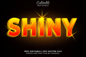 shiny 3d editable text effect using red and yellow colors