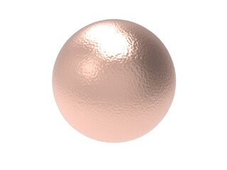 Pink metal ball.
