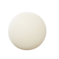 White plastic sphere.