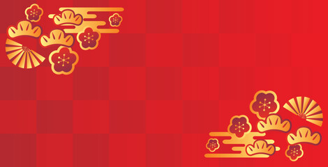 年賀状　和風　背景