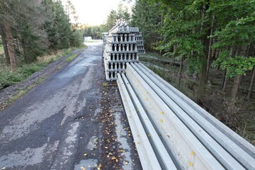 piles of Roadside barriers are used to protect traffic from roadside obstacles or hazards, such as...