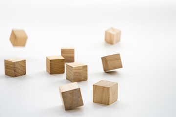 木製ブロックの動きがある画像