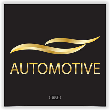 Gold Car Logo Premium Elegant Template Vector Eps 10