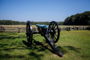 American civil war cannons at Shiloh National Military Park