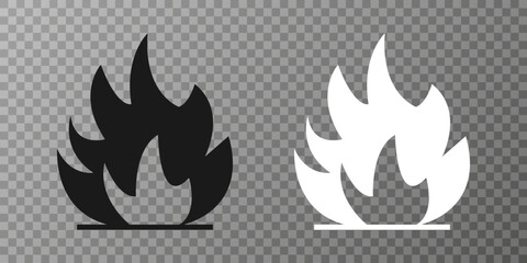 Fragile package. Fire sign vector.