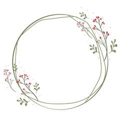 Christmas wreath element vector white background. Christmas wreath vector