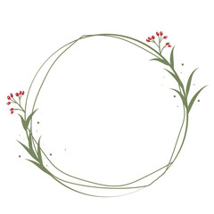 Christmas wreath element vector white background. Christmas wreath vector