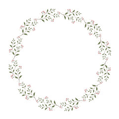 Christmas wreath element vector white background. Christmas wreath vector