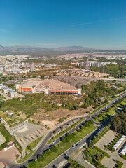 Fototapeta na wymiar Aerial view of Antalya photographed by drone on a sunny day