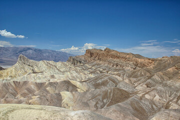 Manly Beacon at Zabriskie Point, Furnace creek, Death Valley National Park, California, USA