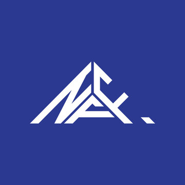 NFF letter logo creative design with vector graphic, NFF simple and modern logo in triangle shape.