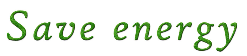 Text aus Gras-Struktur 