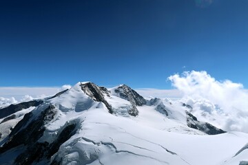 Multi day summer expedition through some glaciers in the alps. On the Monterosa massif starting...