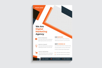 Corporate Business brochure flyer design a4 template. Vector illustration