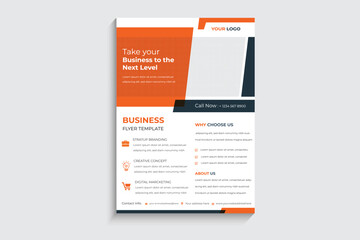 Corporate Business brochure flyer design a4 template. Vector illustration