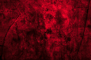 Scary dark red grunge wall concrete cement texture background