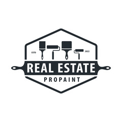 Home business logo painting and logo design,Real Estate,Property,symbol,icon,template