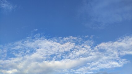 Naklejka na ściany i meble Blue sky and cloud. Nature background.