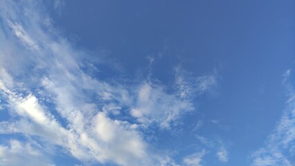 Blue sky and cloud. Nature background.
