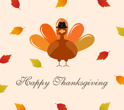 happy thanksgiving, card, turkey bird