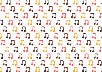 music note symbol pattern background.