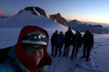 Multi day summer expedition through some glaciers in the alps. On the Monterosa massif starting from Zermatt and summiting multiple 4000m mountains