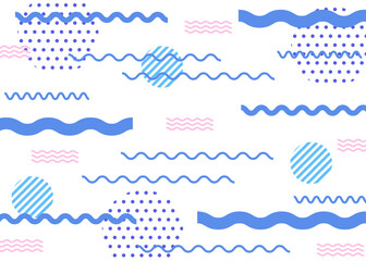 幾何学　背景　ブルー