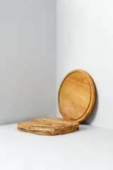 Desk of free space and kitchen pedestal.