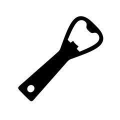 Bottle opener icon with trendy design